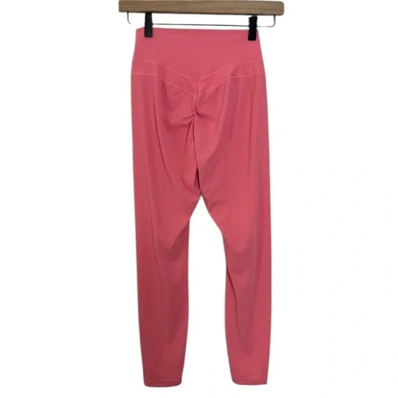 GYMSHARK x Whitney Simmons- V2 Leggings Coral Pink Athletic Training Gym Workout - Picture 7 of 9